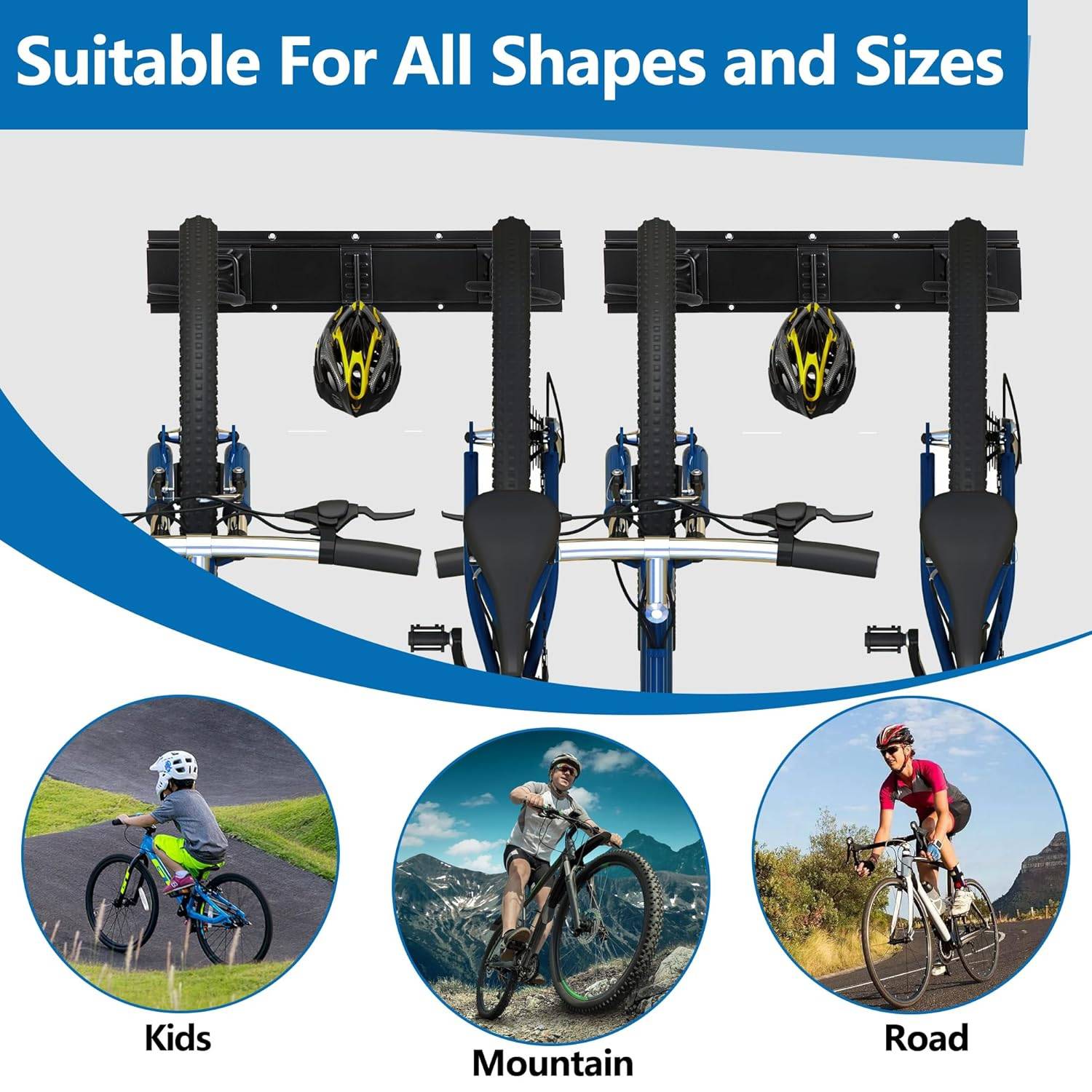 Bike Hooks For Wall (4 Bike): image 2