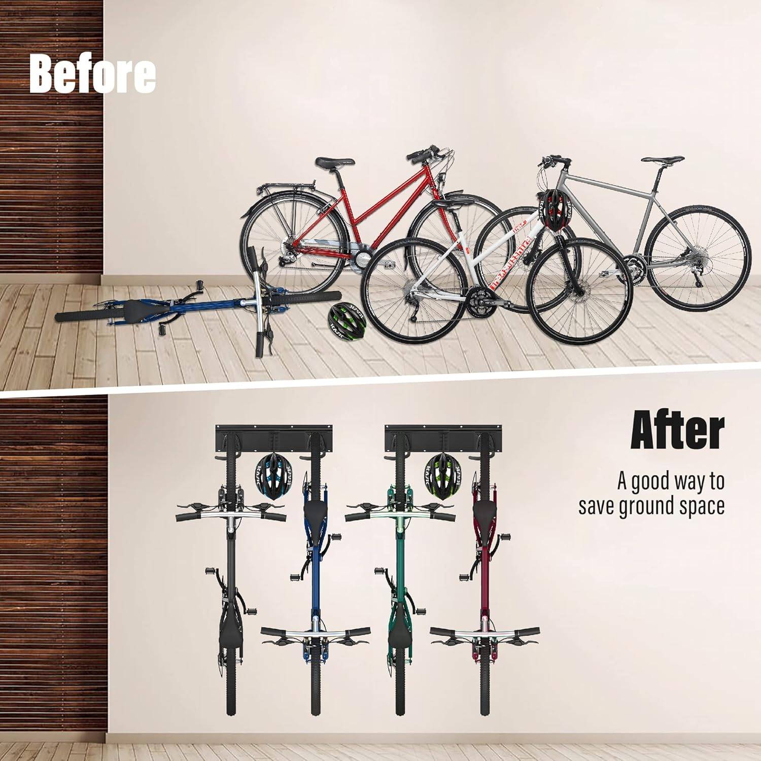 Bike Hooks For Wall (4 Bike): image 3
