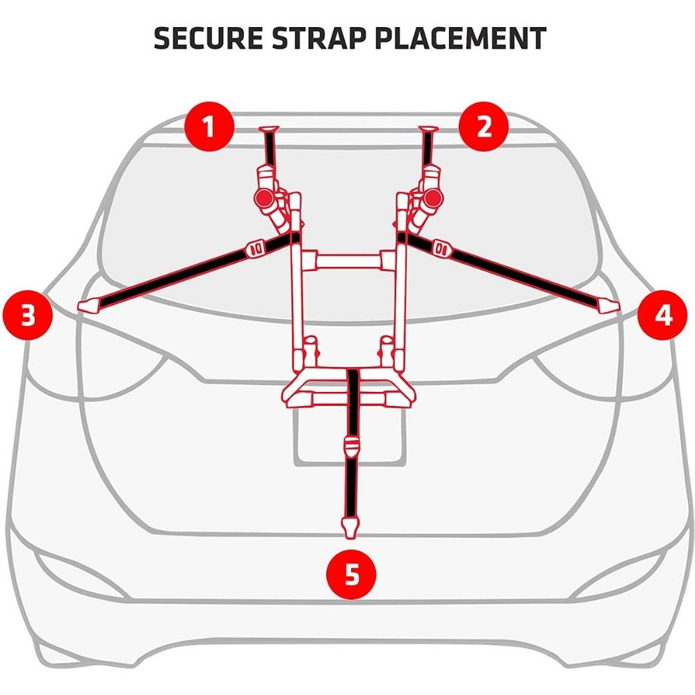 Trunk Mounted Bike Rack (2 Bike Rack): image 4