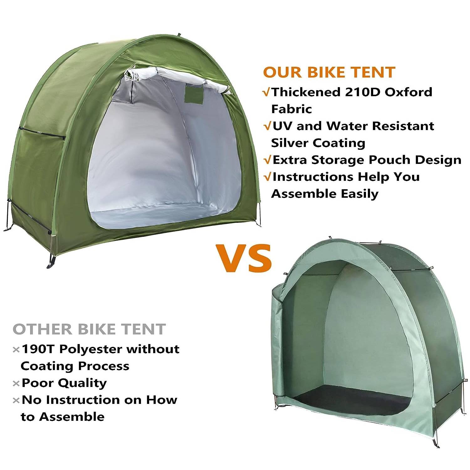 buy portable bike storage tent